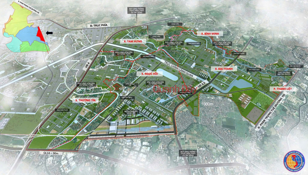 OWNER NEEDS TO QUICKLY SELL 02 LOT OF LAND ON DINH TIEN HOANG STREET, Hong Van, Thuong Tin, Hanoi Sales Listings