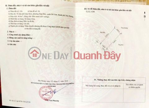 Lô đất hiếm ngay trung tâm Quý Kim – Đồ Sơn – Giá chỉ 5xx triệu _0