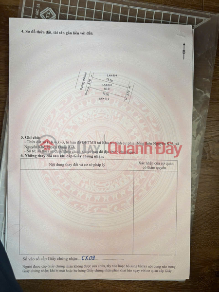 Property Search Vietnam | OneDay | Nhà ở Niêm yết bán BÁN ĐẤT KHU TÁI ĐỊNH CƯ NGUYÊN KHÊ – VỊ TRÍ ĐẸP, ĐƯỜNG 7M CÓ VỈA HÈ!