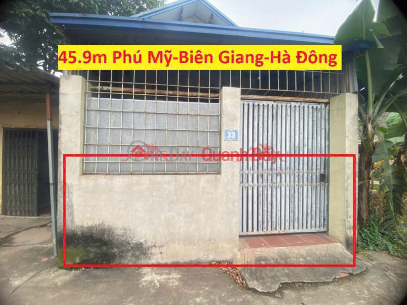 CHÍNH CHỦ CẦN BÁN ĐẤT+NHÀ 45,9M TẠI BIÊN GIANG-HÀ ĐÔNG-HÀ NỘI Niêm yết bán