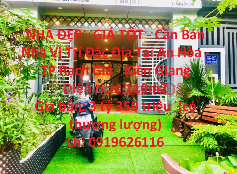 BEAUTIFUL HOUSE - GOOD PRICE - House For Sale Prime Location In An Hoa - Rach Gia City - Kien Giang _0