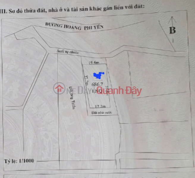 đ 5.4 Billion Land for sale on Hoang Phi Yen street, Con Dao, Ba Ria Vung Tau, investment price.