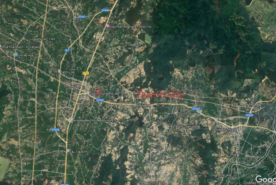 BEAUTIFUL LAND For sale 2 adjacent lots DT632 (Hai Ba Trung extended road) My Quang commune, Phu My, Binh Dinh, Vietnam, Sales | đ 600 Million
