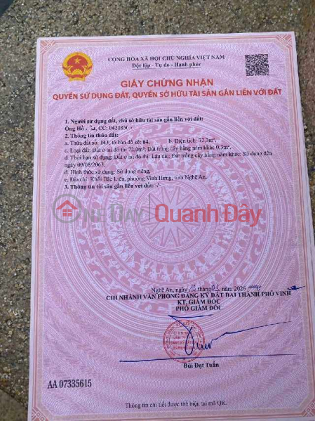 bán 2 lô đất xóm bắc liên nghi liên, Việt Nam | Bán, đ 1,85 tỷ
