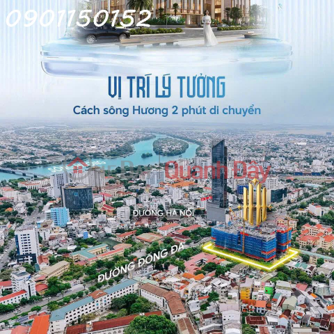Bán căn hộ cao cấp, view đẹp tại Hue Heritage, 3PN, 2VS, DT 89m2, full nội thất cao cấp _0