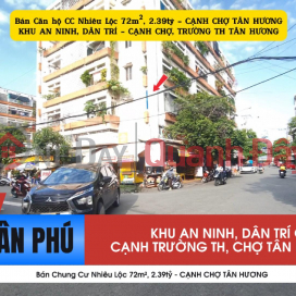 Bán Căn hộ CC Nhiêu Lộc 72m², 2.39tỷ - CẠNH CHỢ TÂN HƯƠNG _0