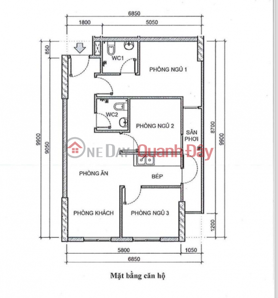Property Search Vietnam | OneDay | Nhà ở | Niêm yết bán | CHÍNH CHỦ CẦN BÁN CĂN HỘ 70M2 Dự án Marina Tower, Thành phố Thuận An
