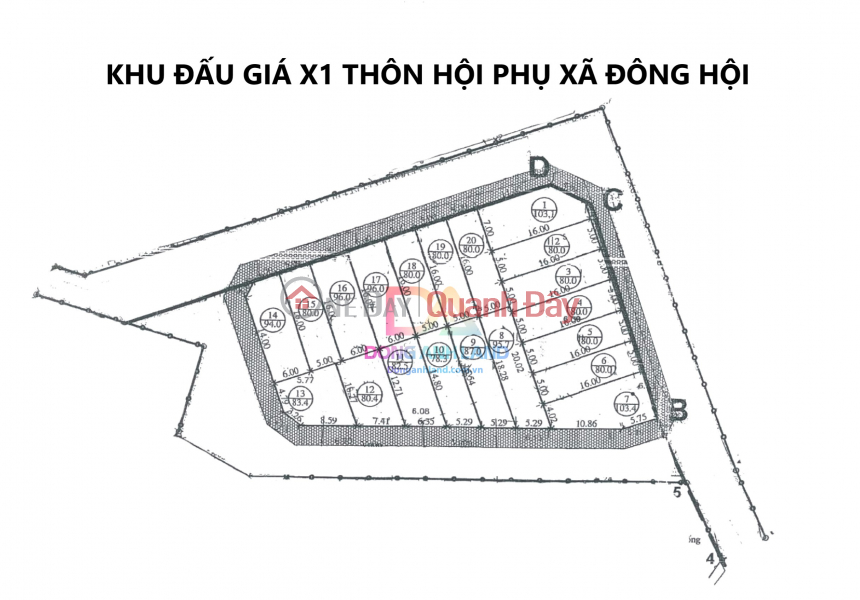 Land for sale at auction X1 Dong Anh Association, near Vin Co Loa project with great potential Sales Listings