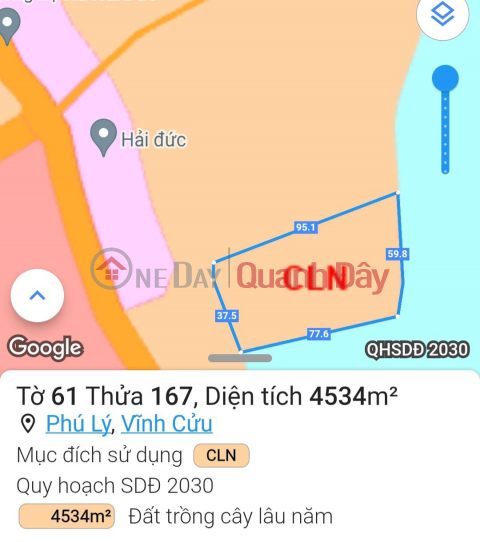 PRIMARY LAND - GOOD PRICE - Nice Location In Phu Ly Commune, Vinh Cuu District, Dong Nai Province _0