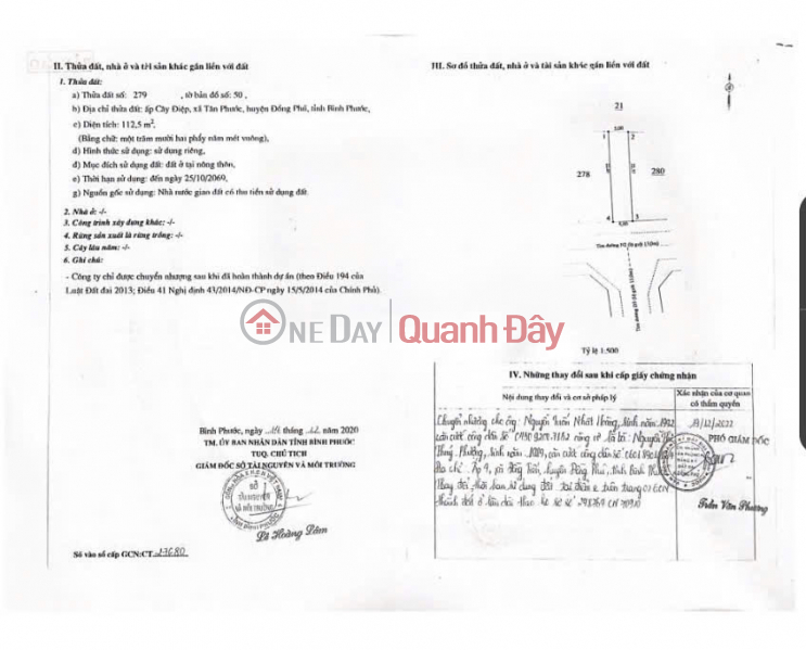 Property Search Vietnam | OneDay | Residential Sales Listings BEAUTIFUL LAND - GOOD PRICE - OWNER NEEDS TO QUICKLY SELL 4 LOTS OF LAND IN Tan Phuoc, Dong Phu, Binh Phuoc