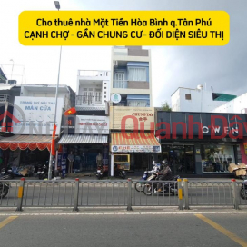 Cho thuê nhà mặt tiền Hòa Bình 72m², 3 Lầu - NGAY CHỢ-SIÊU THỊ _0