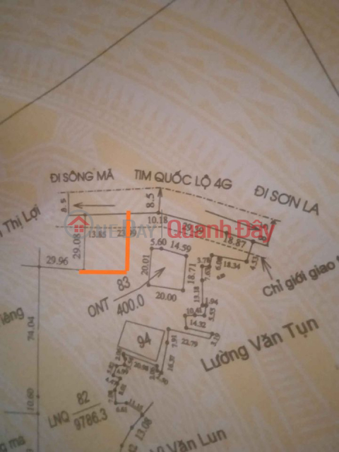 The owner needs to sell a plot of land in Chieng Cang - Song Ma - Son La. _0