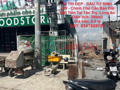 GOOD LOCATION - PROFITABLE INVESTMENT - Owner Needs to Sell Street Front Land in Tan Tru, Long An _0