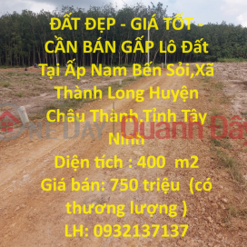 BEAUTIFUL LAND - GOOD PRICE - FOR URGENT NEED FOR SALE Land Plot In Chau Thanh, Tay Ninh.. _0