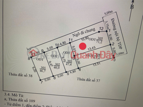 1.7x tỷ 71.2m2 Ngõ 78 Tư Thủy Hòa Nghĩa Zalo 0567222555 _0
