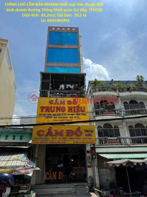 OWNER NEEDS TO SELL QUICKLY: House with convenient street frontage for business on Thong Nhat Street, Go Vap District, Ho Chi Minh City. _0