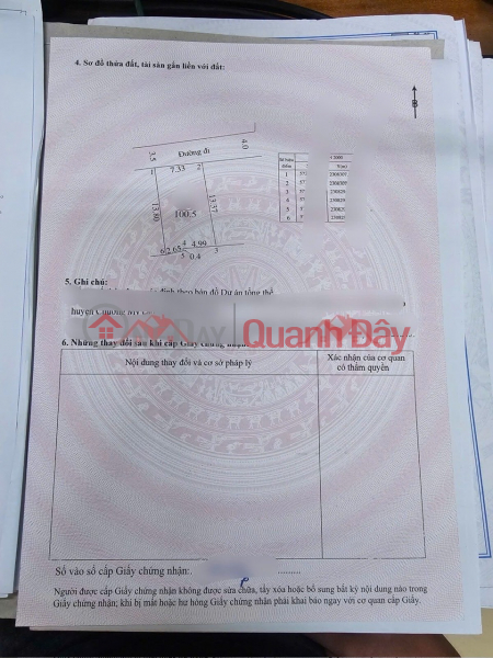 đ 30 triệu | CHÍNH CHỦ CẦN BÁN LÔ ĐẤT 100,5M TẠI QUẢNG BỊ-CHƯƠNG MỸ-HÀ NỘI