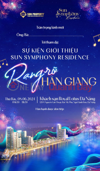 Căn hộ cao cấp Sun Symphony Đà Nẵng Niêm yết bán