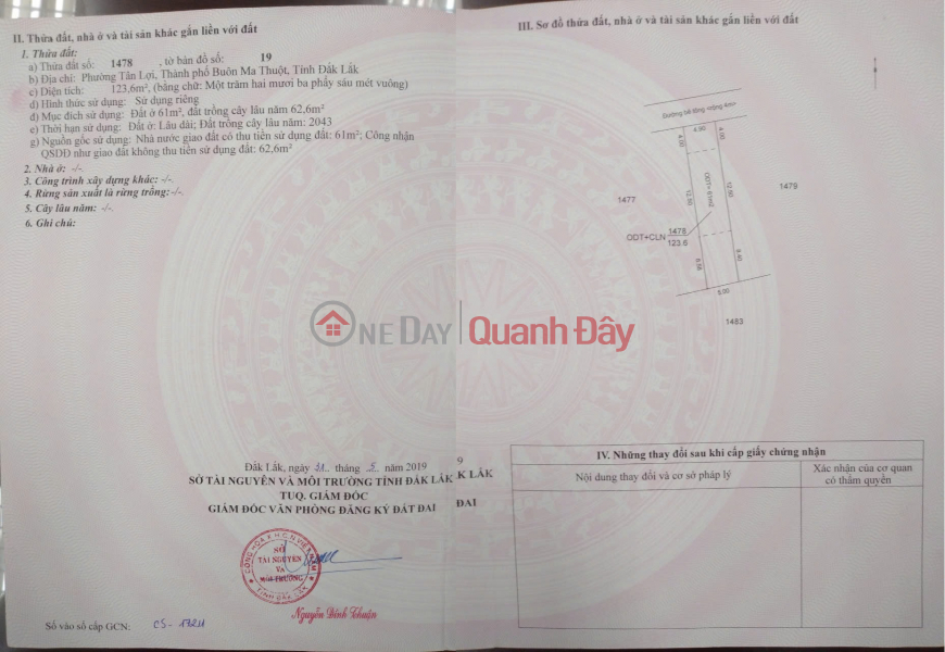 Property Search Vietnam | OneDay | Residential, Sales Listings Beautiful Land - Good Price - Owner Needs to Sell a Plot of Land in a Beautiful Location in Tan Loi Ward, Buon Ma Thuot City, Dak Lak Province