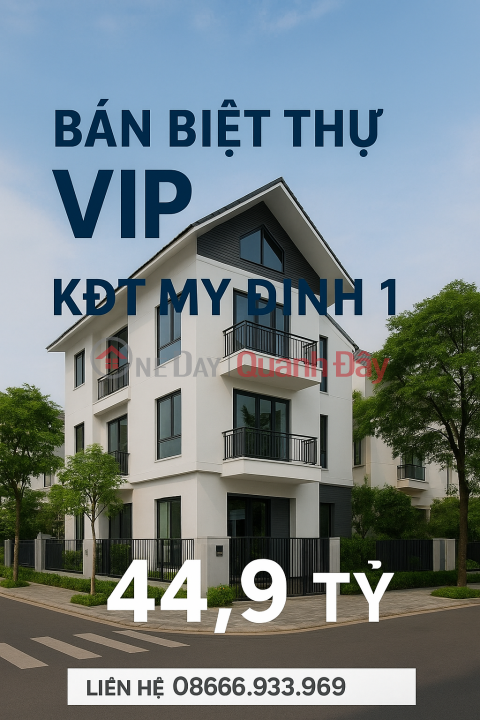 VIP VILLA FOR SALE - MY DINH 1 URBAN AREA - 145M2 4 FLOORS PRICE 4X BILLION _0