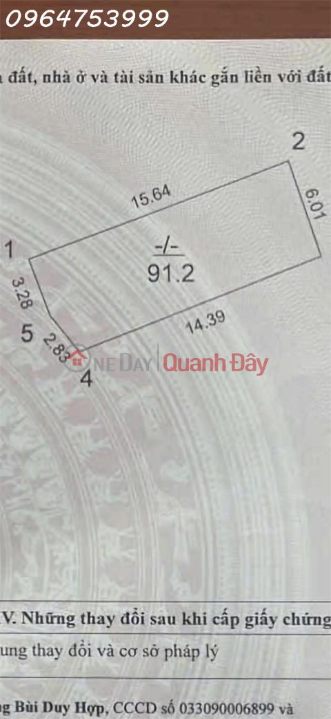 BEAUTIFUL LAND FOR SALE – PHU DIEN, BAC TU LIEM – 91.2m² – 6M FRONTAGE – PRICE 14.7 BILLION _0