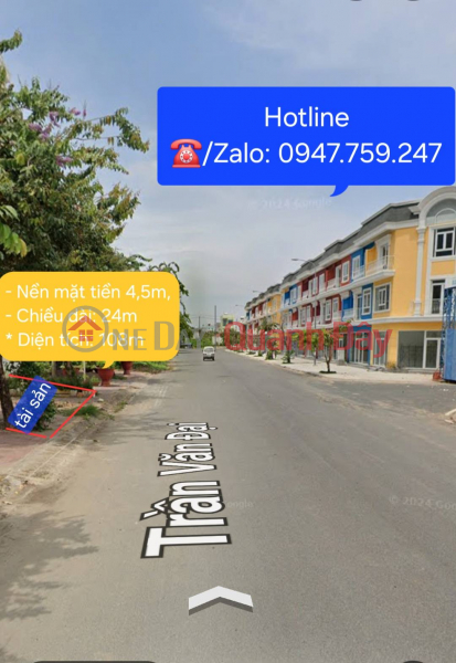 Bán nền tiếp giáp mặt tiền đường Trần Văn Đại, Phường 2, TP. Bạc Liêu, tỉnh Bạc Liêu Niêm yết bán