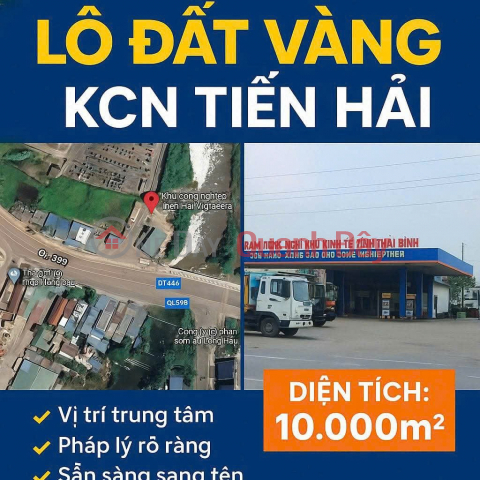OWNER NEEDS TO SELL LAND LOT IN THE CENTER OF TIEN HAI INDUSTRIAL PARK - THAI BINH NOW AI QUOC COMMUNE - HUNG YEN (Price 2X billion) _0