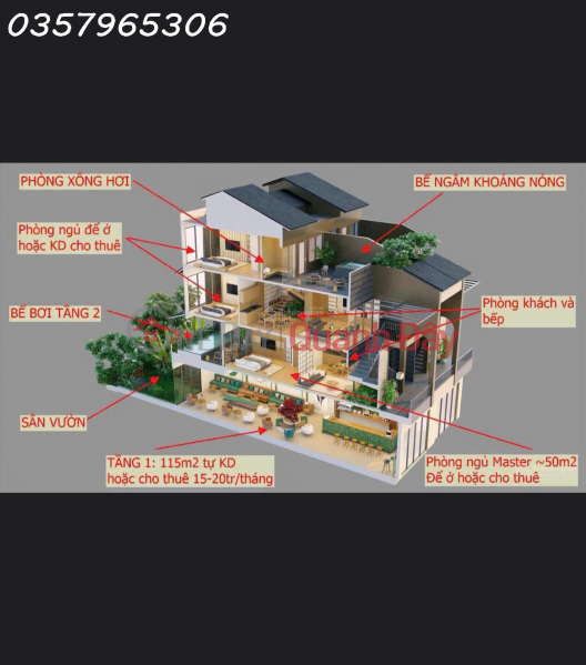 SỞ HỮU NGAY NGÔI NHÀ KHOÁNG NÓNG QUẦN THỂ NGHỈ DƯỠNG VEN ĐÔ 5 SAO LYNNTIMES THANH THỦY Niêm yết bán