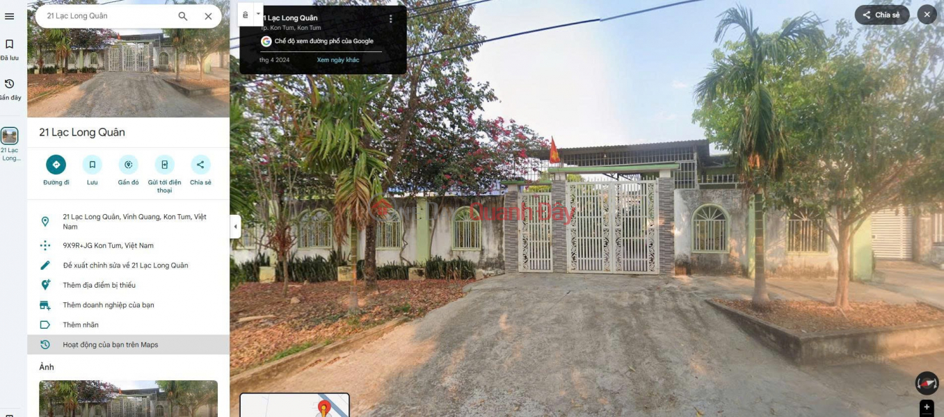 BEAUTIFUL LAND – GOOD PRICE – BUY LAND GET A FREE 4-LEVEL HOUSE AT Lac Long Quan, Quang Trung Ward, Kon Tum City | Vietnam Sales | đ 12 Billion