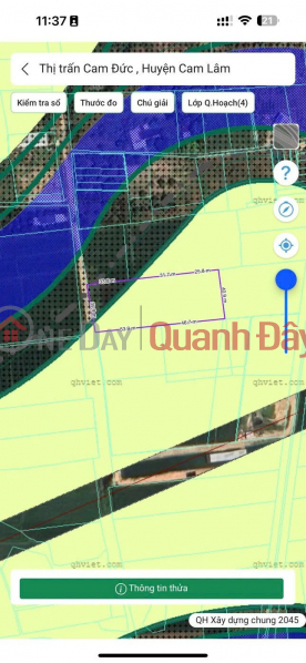 Bán Đất 4324m2 MẶT TIỀN Đường số 4 Cam Thành Bắc, Cam Lâm, Khánh Hòa (chỉ 5 triệu/m²) Việt Nam Bán, đ 21,62 tỷ