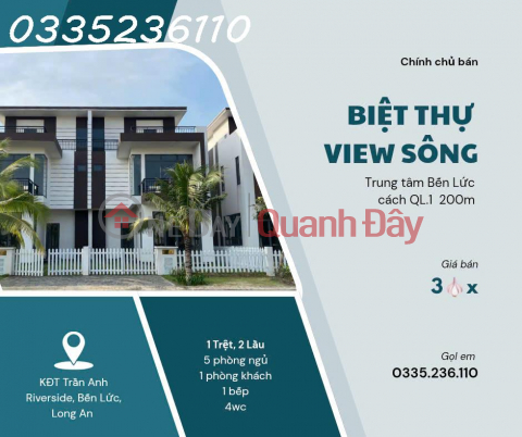 3.2 TỶ – BIỆT THỰ VIEW SÔNG GIÁ CHƯA TĂNG _0