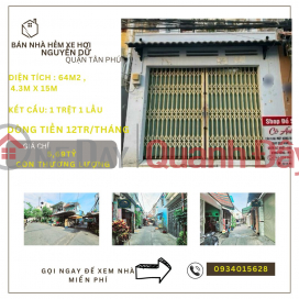 Bán nhà HXH chợ Tân Hương 64m2,1Lầu, 5,69tỷ - Dòng Tiền 12tr/th _0