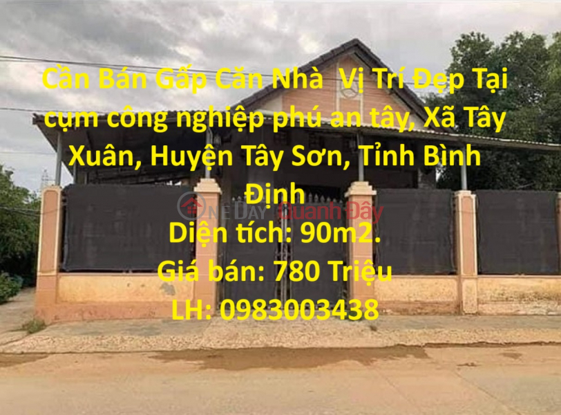 House for Urgent Sale Nice Location in Tay Xuan Commune, Tay Son District, Binh Dinh Province Sales Listings