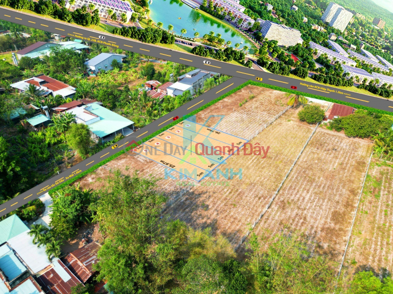 The owner sold at a loss of capital 3 lots 5x26m (Full land) and 1 lot 10x26m (Full land) 2km from Hiep Thanh Industrial Park Sieu Loi Sales Listings