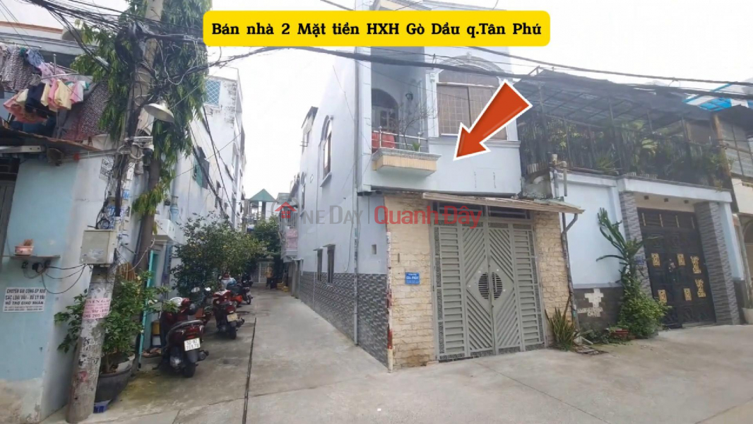 CỰC HIẾM-Bán nhà 2 Mặt tiền HXH Gò Dầu 56m², 1Lầu +ST - GẦN AEON Niêm yết bán