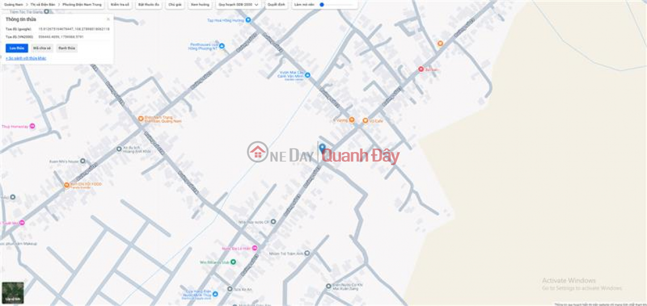đ 3.4 Billion, Beautiful square land for sale on road 23, Dien Nam Trung, Dien Ban, Quang Nam.