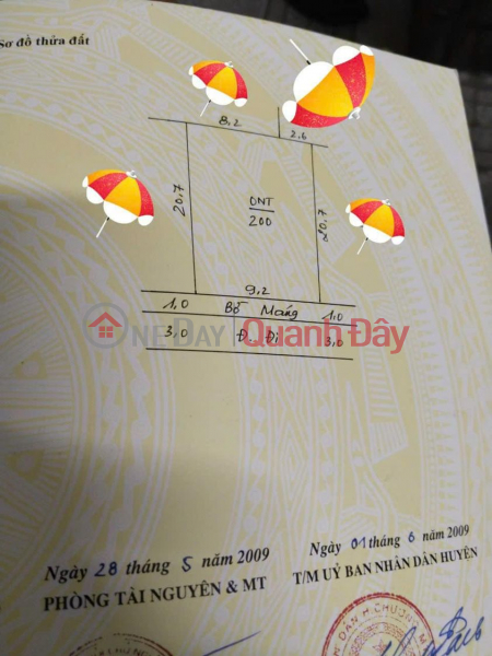 Selling 200m of Full Residential Land on Hoang Dieu Car Street Price 1.3 Billion Sales Listings