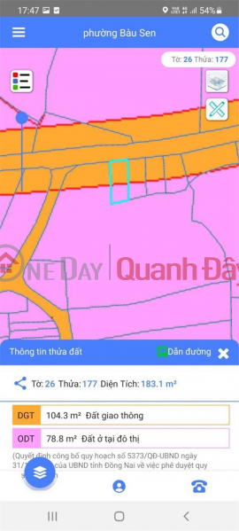 Property Search Vietnam | OneDay | Nhà ở | Niêm yết bán | CHÍNH CHỦ Bán Gấp Đất Thổ Cư Vị Trí Đẹp Tại Phường Bàu Sen, Long Khánh, Đồng Nai