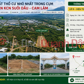 Đất nền thổ cư kcn Suối Dầu, Cam Lâm _0