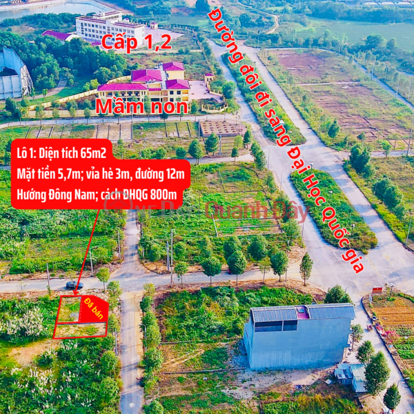 OWNER sells CORNER lot 70m2 -150m2-85m2 at Hoa Lac National University resettlement area, Vietnam Sales | ₫ 2.2 Billion