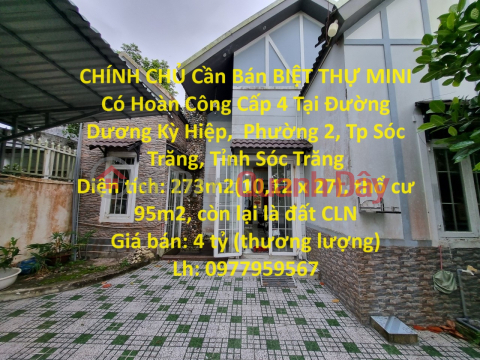 OWNER Needs to Sell MINI VILLA With Completed Level 4 At Duong Ky Hiep Street, Soc Trang _0