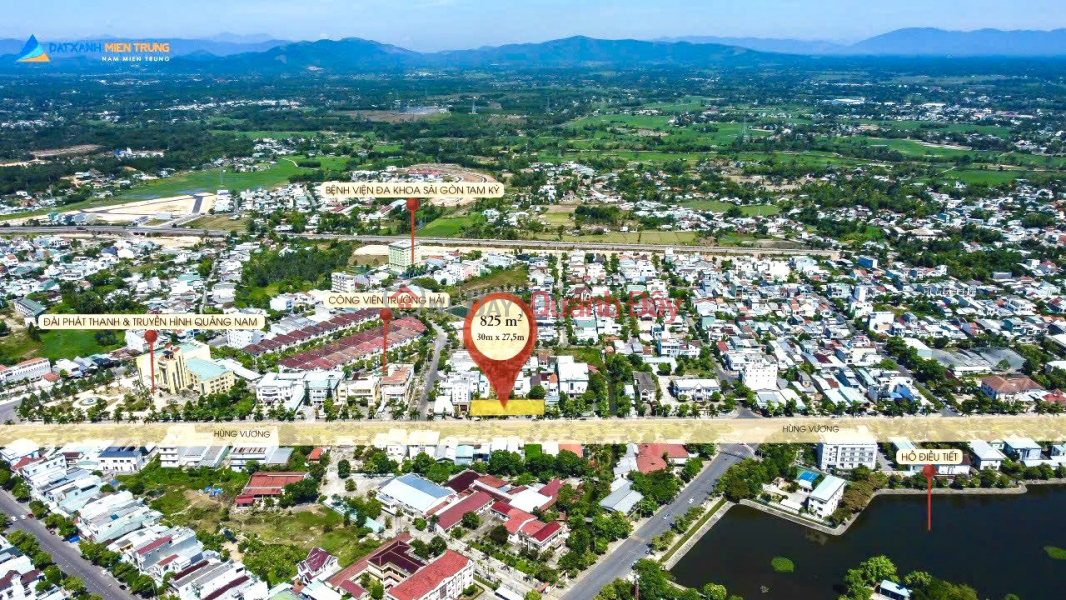 đ 27.23 Billion, Tam Ky city - golden land frontage on Hung Vuong street - 3 adjacent lots - suitable for business and investment
