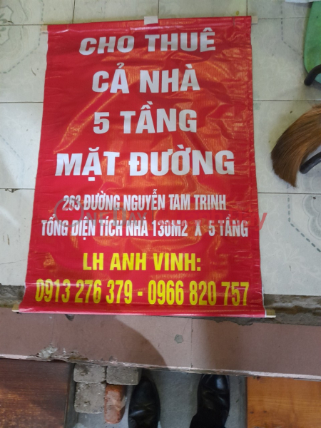 cho thuê nhà mặt đường số 263 Đường Tam Trinh, Phường Yên Sở, Hoàng Mai, Hà Nội. Niêm yết cho thuê