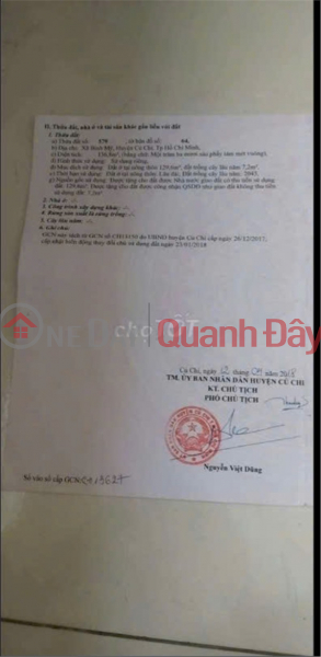 Beautiful Land - Great Price - Owner Selling Quickly in Binh My Commune, Cu Chi District, Ho Chi Minh City Sales Listings
