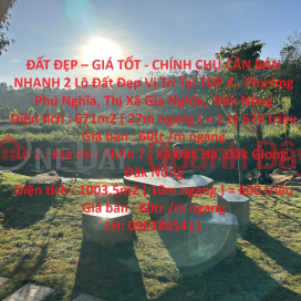 BEAUTIFUL LAND - GOOD PRICE - FAST OWNERS SELL 2 Lots of Beautiful Land in Dak Nong Province _0