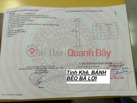 Bán đất gần Bánh Bèo Bà Lợi 222m2 full thổ cư, đường ô tô giá 1050 tr tl _0