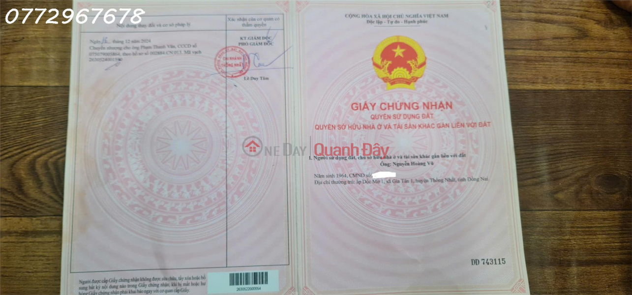 Property Search Vietnam | OneDay | Nhà ở | Niêm yết bán ĐẤT ĐẸP GIÁ NGỘP – SỞ HỮU NGAY CHỈ 1,2 TỶ