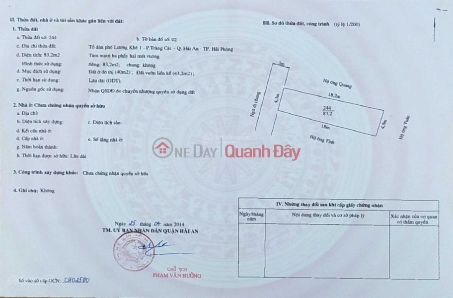 Property Search Vietnam | OneDay | Residential, Sales Listings | Land lot for sale at the beginning of Cat Linh, Trang Cat