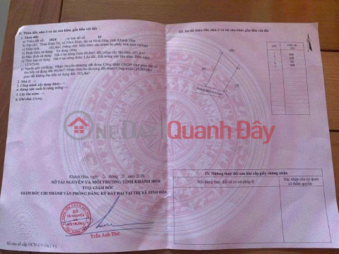 Bán lô đất full thổ cư Thôn Bình Trị, Xã Ninh Bình, Thị Xã Ninh Hòa, Khánh Hòa _0