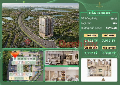 Căn góc Viwe cực đẹp căn 3N2VS DT 90,3 m2 Dự Án Galia Yên Sở TT theo tiến độ 7,9 tỷ. _0